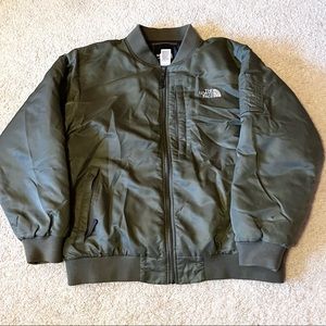 Olive Green North Face Bomber Jacket